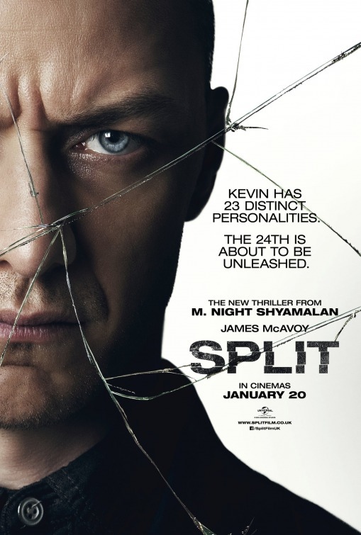 【電影觀感】分裂Split、詹姆士艾維James McAvoy獨自詮釋23種人格、精湛細膩演技一致好評